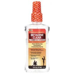 Betadine Clear Maximum Strength First Aid Spray 6 fl oz