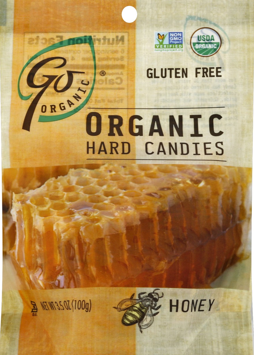 slide 2 of 2, GoOrganic Organic Honey Hard Candies, 3.5 oz