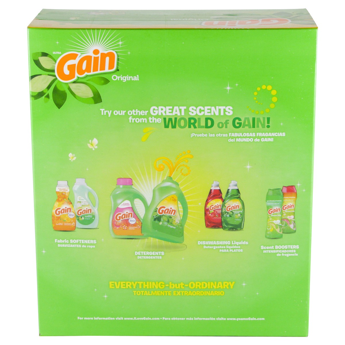 slide 5 of 6, Gain Powder Laundry Detergent, Original Scent, 89 Loads, 82 OZ, 82 oz