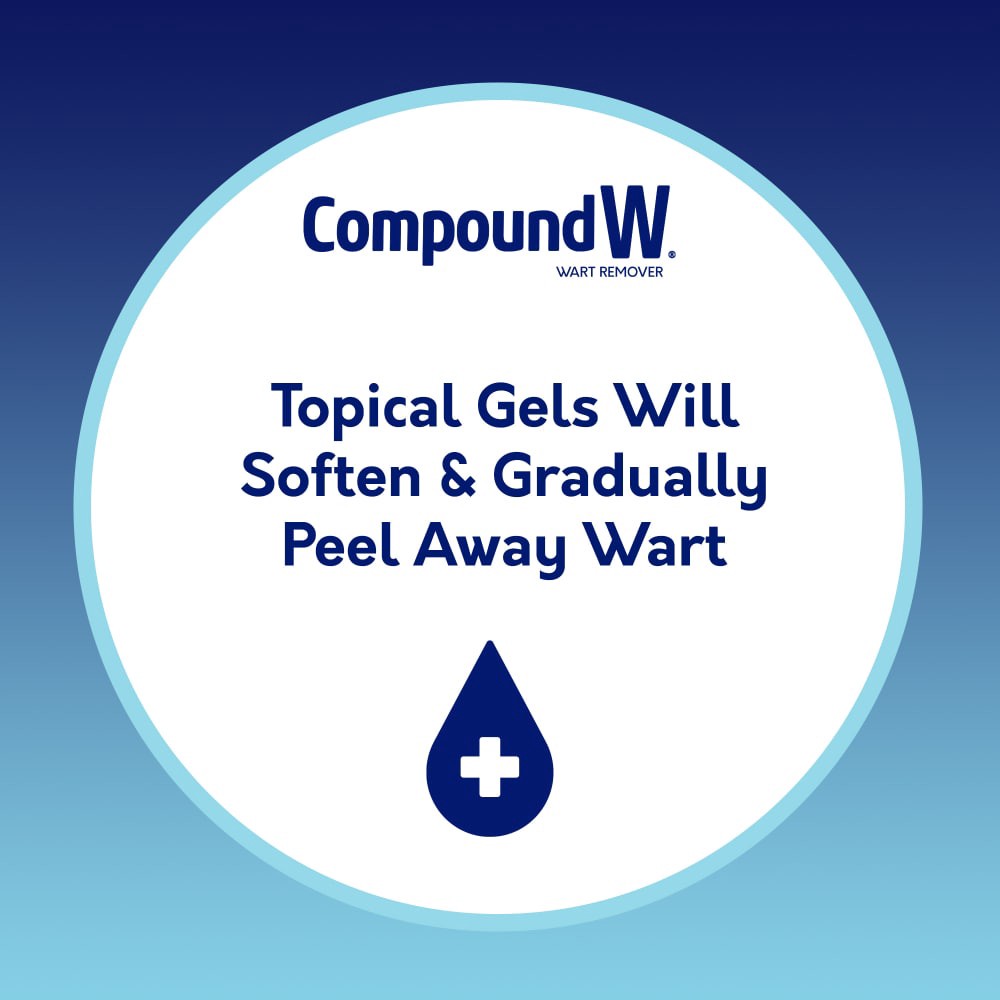 slide 2 of 5, Compound W Maximum Strength Fast Acting Gel Wart Remover, 0.25 oz gel, 0.25 oz