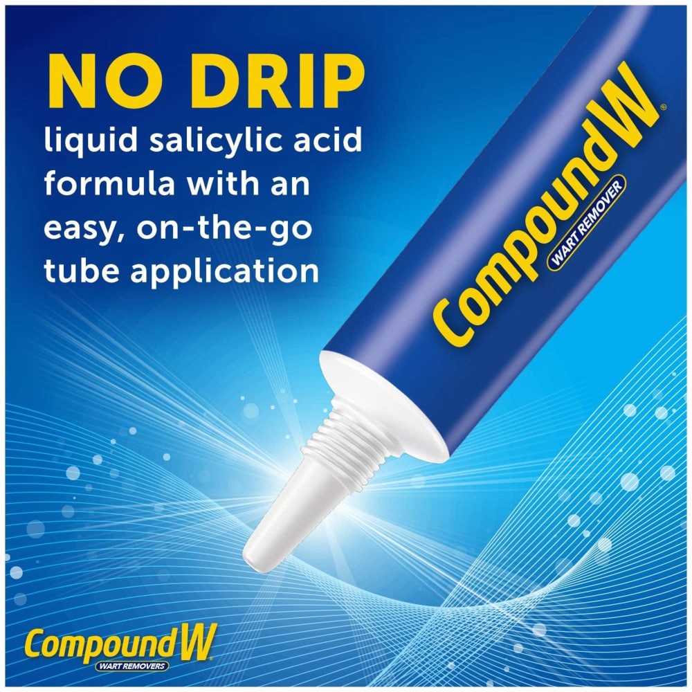 slide 2 of 6, Compound W Maximum Strength Fast Acting Gel Wart Remover, 0.25 oz gel, 0.25 oz