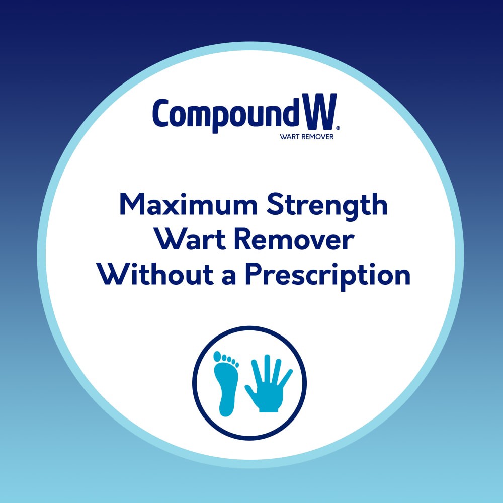 slide 4 of 6, Compound W Maximum Strength Fast Acting Gel Wart Remover, 0.25 oz gel, 0.25 oz