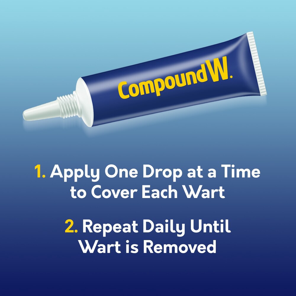slide 6 of 6, Compound W Maximum Strength Fast Acting Gel Wart Remover, 0.25 oz gel, 0.25 oz