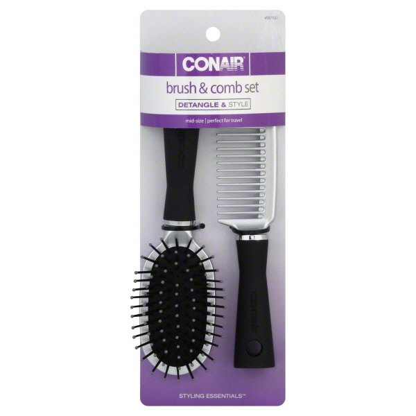 slide 1 of 1, Conair A/P Nylon Brush A And Comb, 1 ct