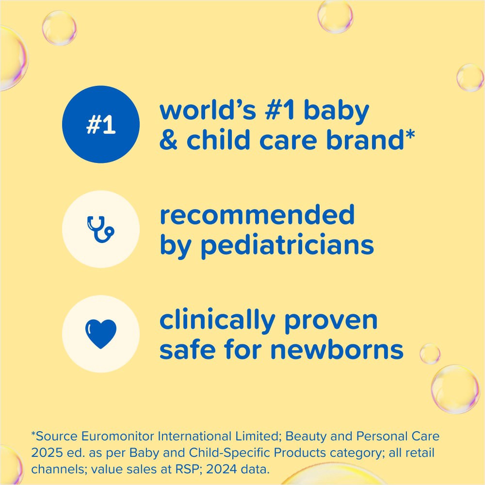 slide 4 of 6, Johnson's Head-To-Toe Gentle Baby Body Wash & Shampoo For Sensitive Skin - 27.1 fl oz, 27.1 fl oz