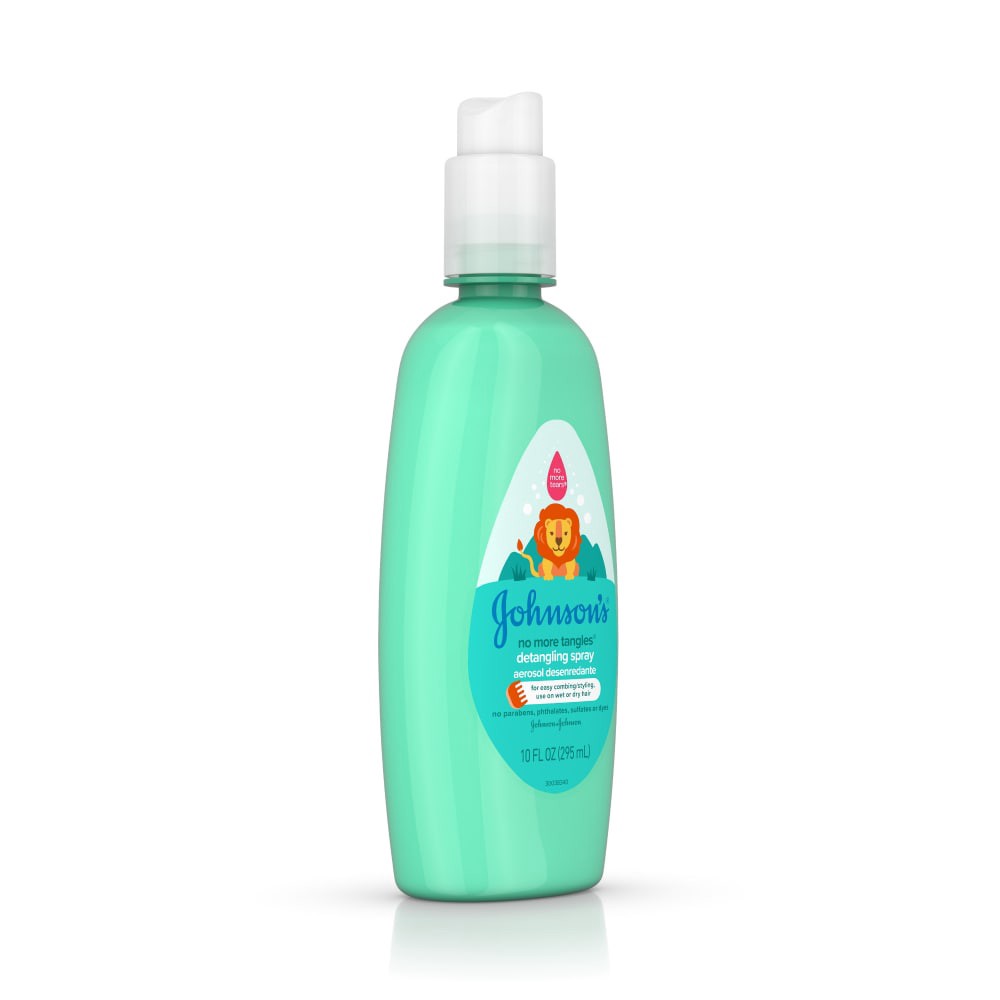 slide 4 of 6, Johnson's No More Tangles Toddler & Kids Hair Detangling Spray to Unlock Knots in Hair - 10 fl oz, 10 fl oz