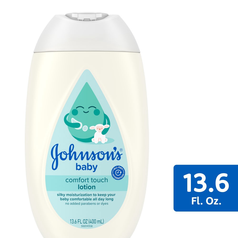 slide 2 of 6, Johnson's Cotton Touch Newborn Face And Body Lotion, 13.6 fl oz