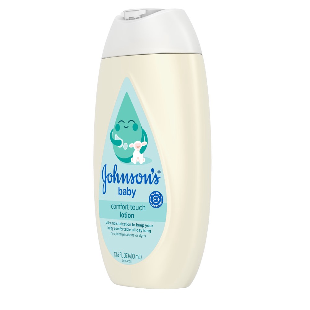 slide 3 of 6, Johnson's Cotton Touch Newborn Face And Body Lotion, 13.6 fl oz