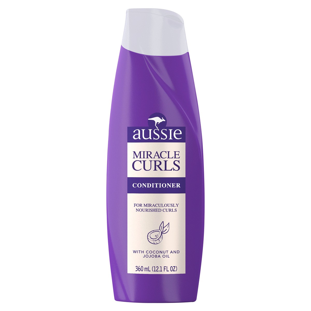 slide 4 of 4, Aussie Miracle Curls Conditioner with Coconut Oil, Paraben Free, 12.1 fl oz, 12.1 fl oz