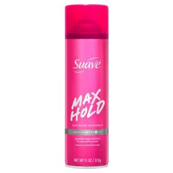 Suave Max Hold Aerosol Unscented Hairspray For Women, Strong Hold, All Hair Types, 11 OZ