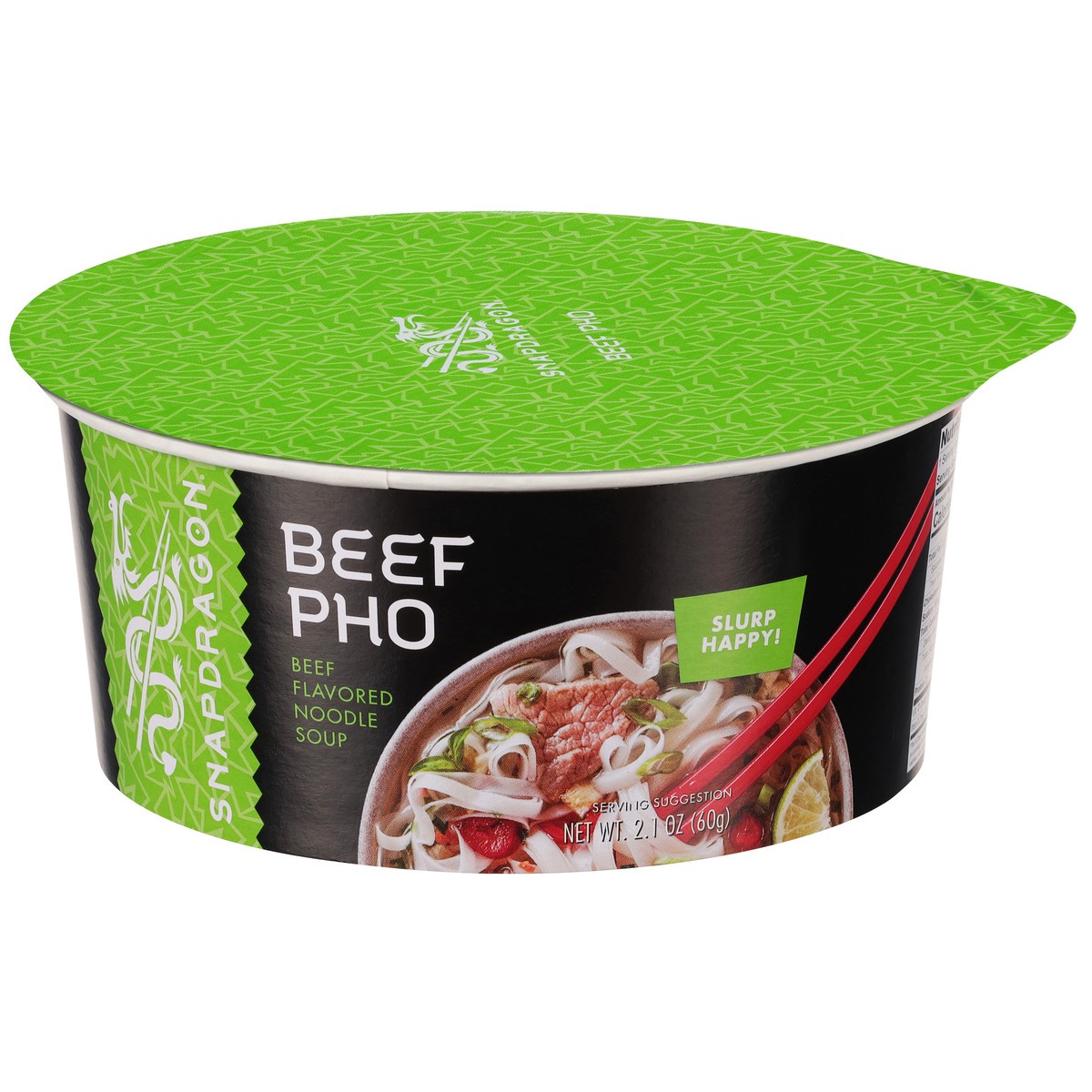 slide 1 of 9, Snapdragon Vietnamese Beef Pho Instant Noodle Soup, 2.1 oz