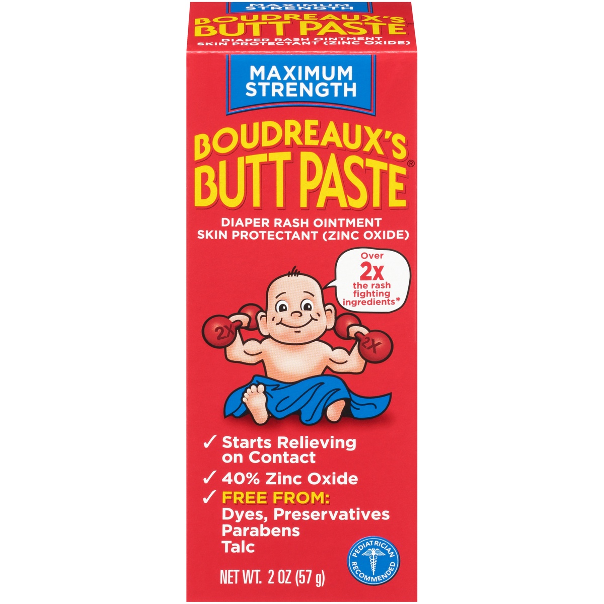 slide 1 of 11, Boudreaux's BP Butt Paste Baby Diaper Rash Cream Maximum Strength - 2oz, 