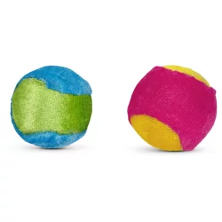 Leaps & Bounds Plush Ball Cat Toy in Assorted Colors