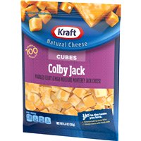 slide 3 of 13, Kraft Colby Jack Marbled Cheese Cubes, 6.4 oz