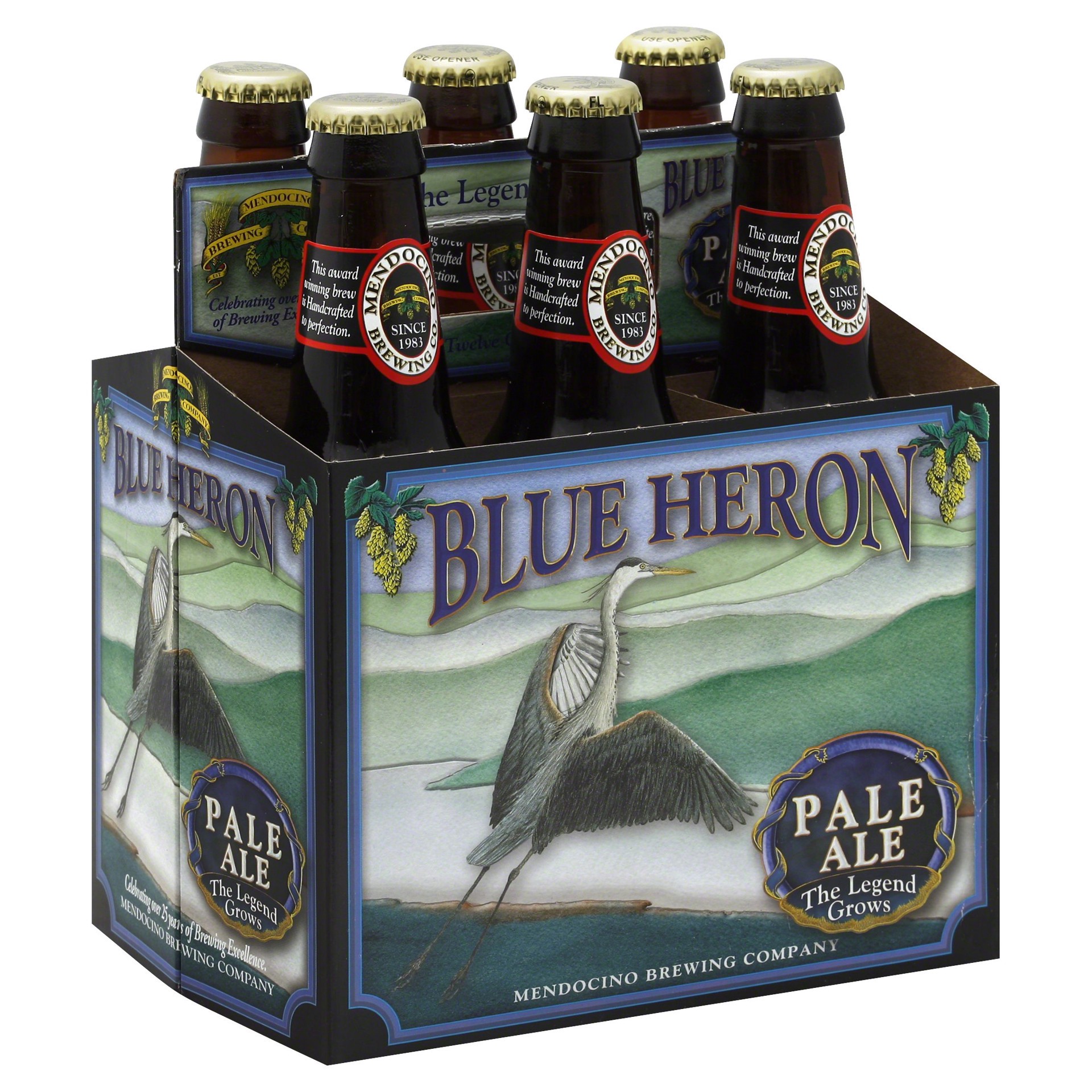 slide 1 of 4, Mendocino Brewing Blue Heron Pale Ale, 6 ct; 12 oz