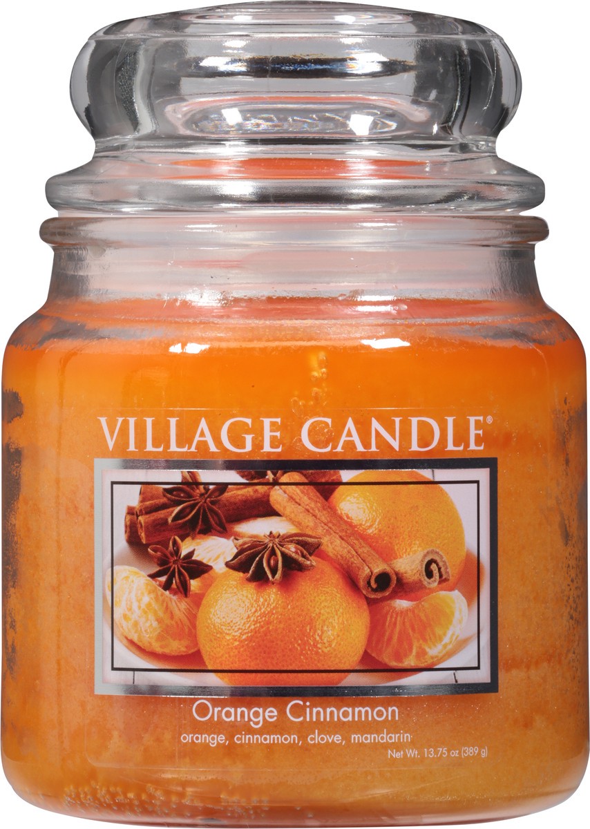 slide 6 of 9, Village Candle Orange Cinnamon Jar Candle, 1 ct