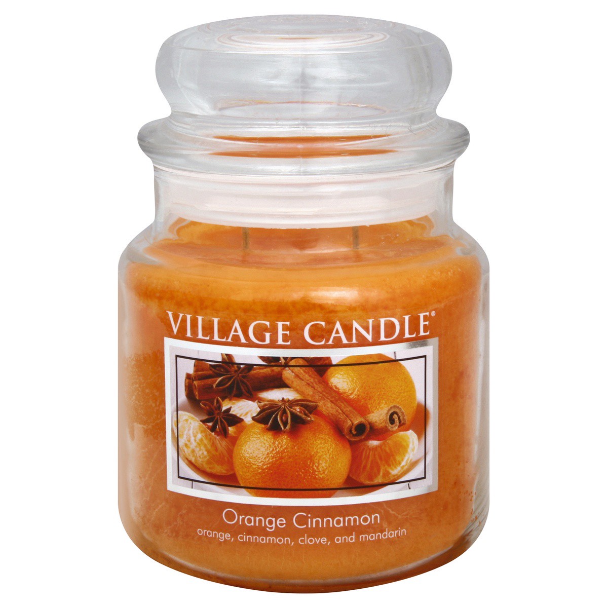 slide 1 of 9, Village Candle Orange Cinnamon Jar Candle, 1 ct