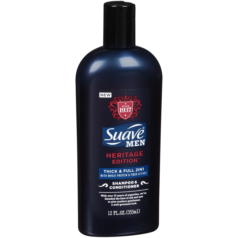 Suave Heritage Edition Thick And Full 2 In 1 Shampoo And Conditioner For