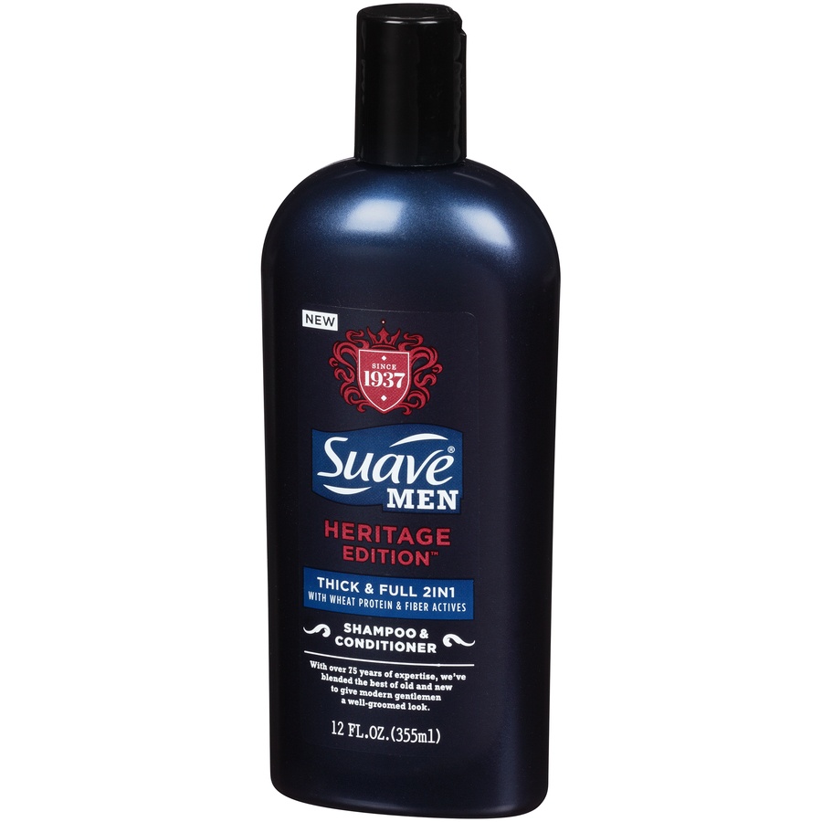 Suave Heritage Edition Thick And Full 2 In 1 Shampoo And Conditioner For