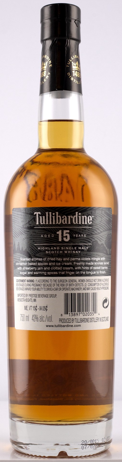 slide 2 of 2, Tullibardine Highland Single Malt Scotch Whisky 750 ml, 750 ml