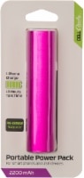 slide 1 of 1, Cellcandy 2200 Mah Compact Portable Aluminum Power Bank - Shocking Pink, 1 ct