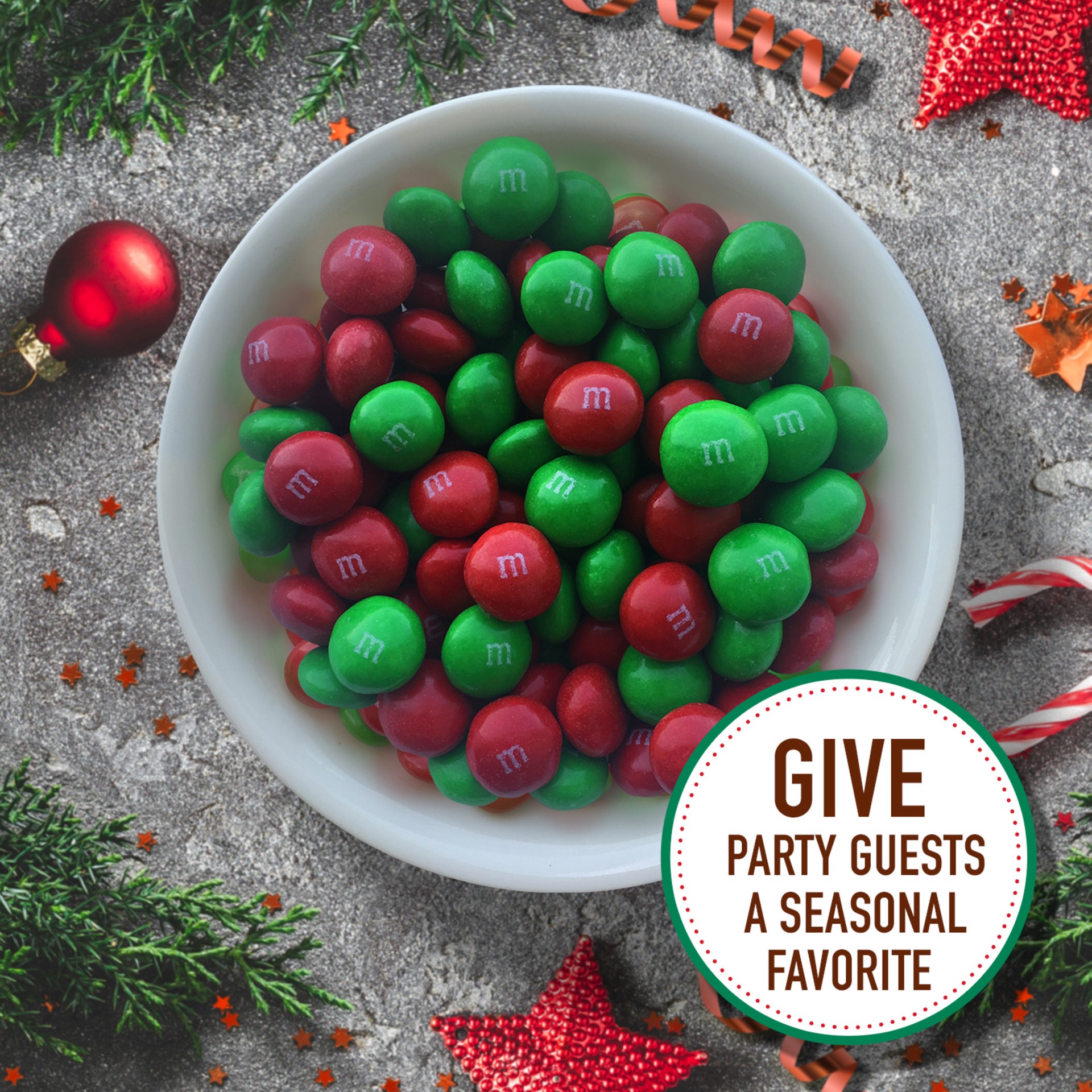 slide 2 of 5, M&M's Holiday Peanut Butter Chocolate Candy, 10 oz