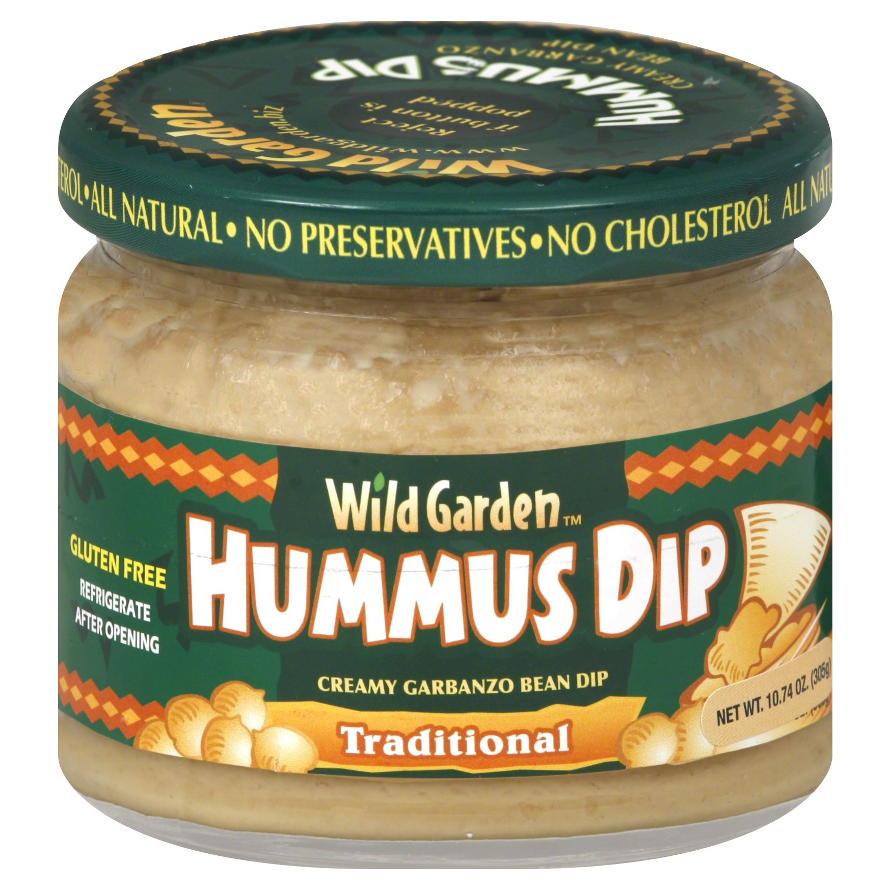 slide 1 of 4, Wild Garden Traditional Hummus Dip, 10.74 oz