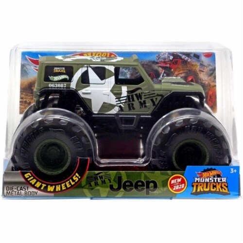 slide 1 of 1, Mattel Hot Wheels Monster Trucks Jeep Vehicle, 1 ct