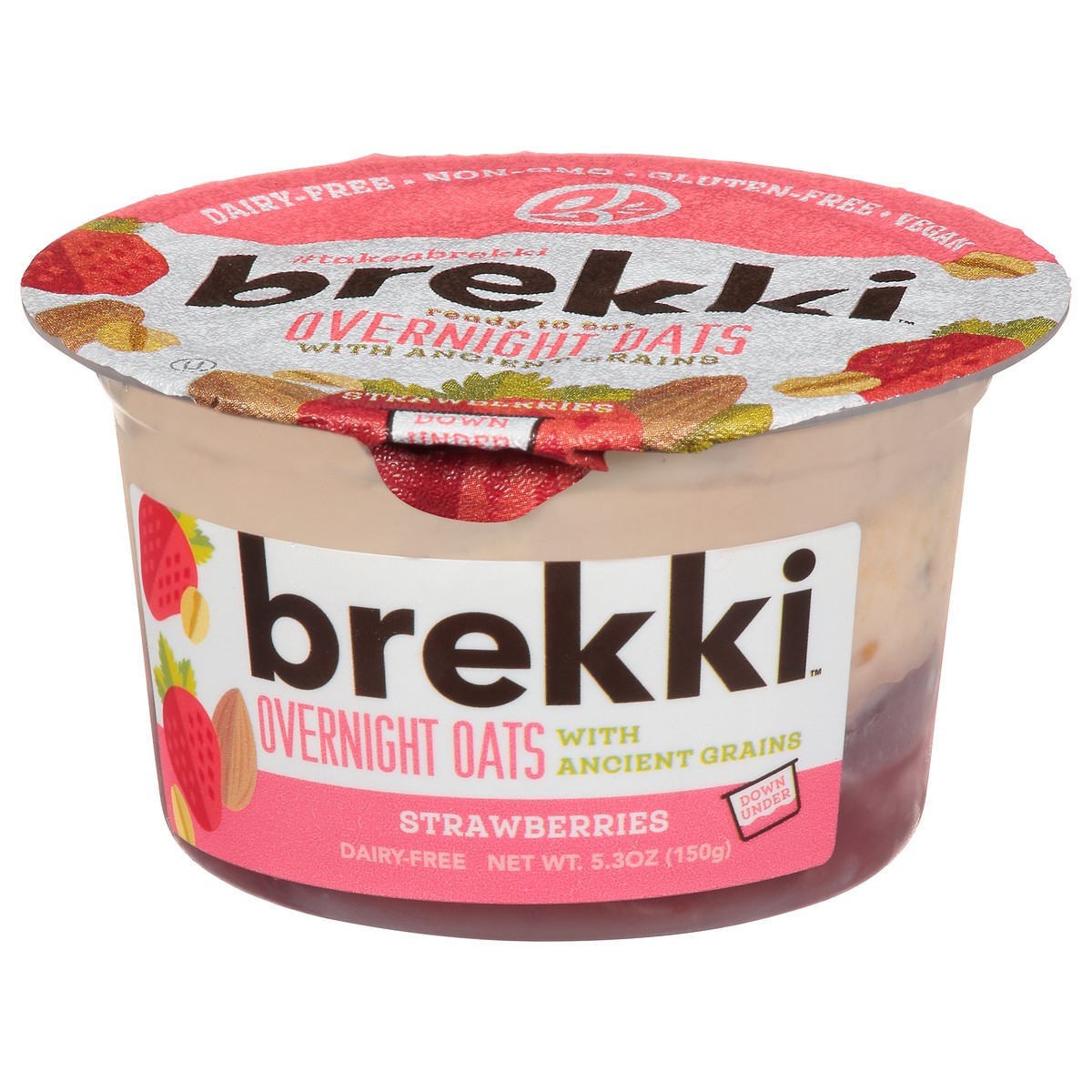 slide 3 of 9, Brekki Overnight Oats Strawberry, 5.3 oz