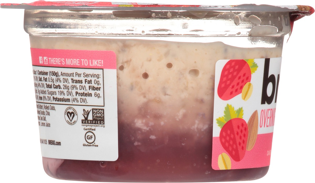slide 7 of 9, Brekki Overnight Oats Strawberry, 5.3 oz