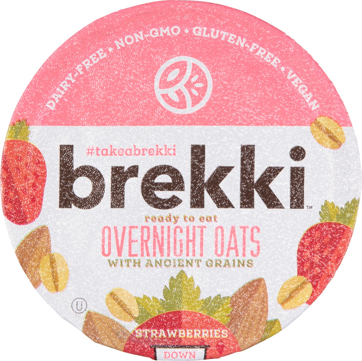 slide 9 of 9, Brekki Overnight Oats Strawberry, 5.3 oz