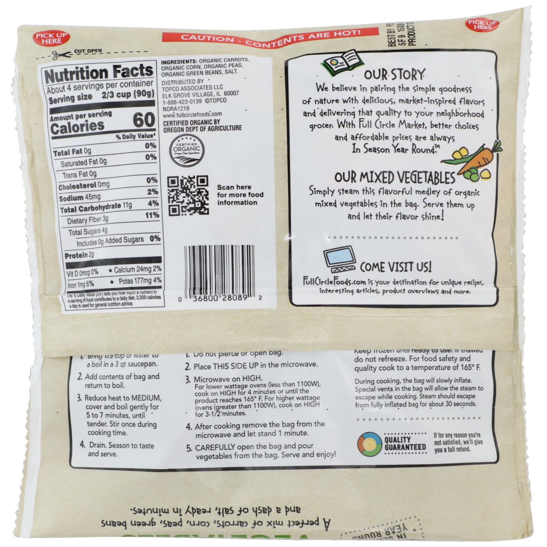 slide 5 of 6, Full Circle Market Organic Mixed Vegetable 12 oz Bag, 12 oz