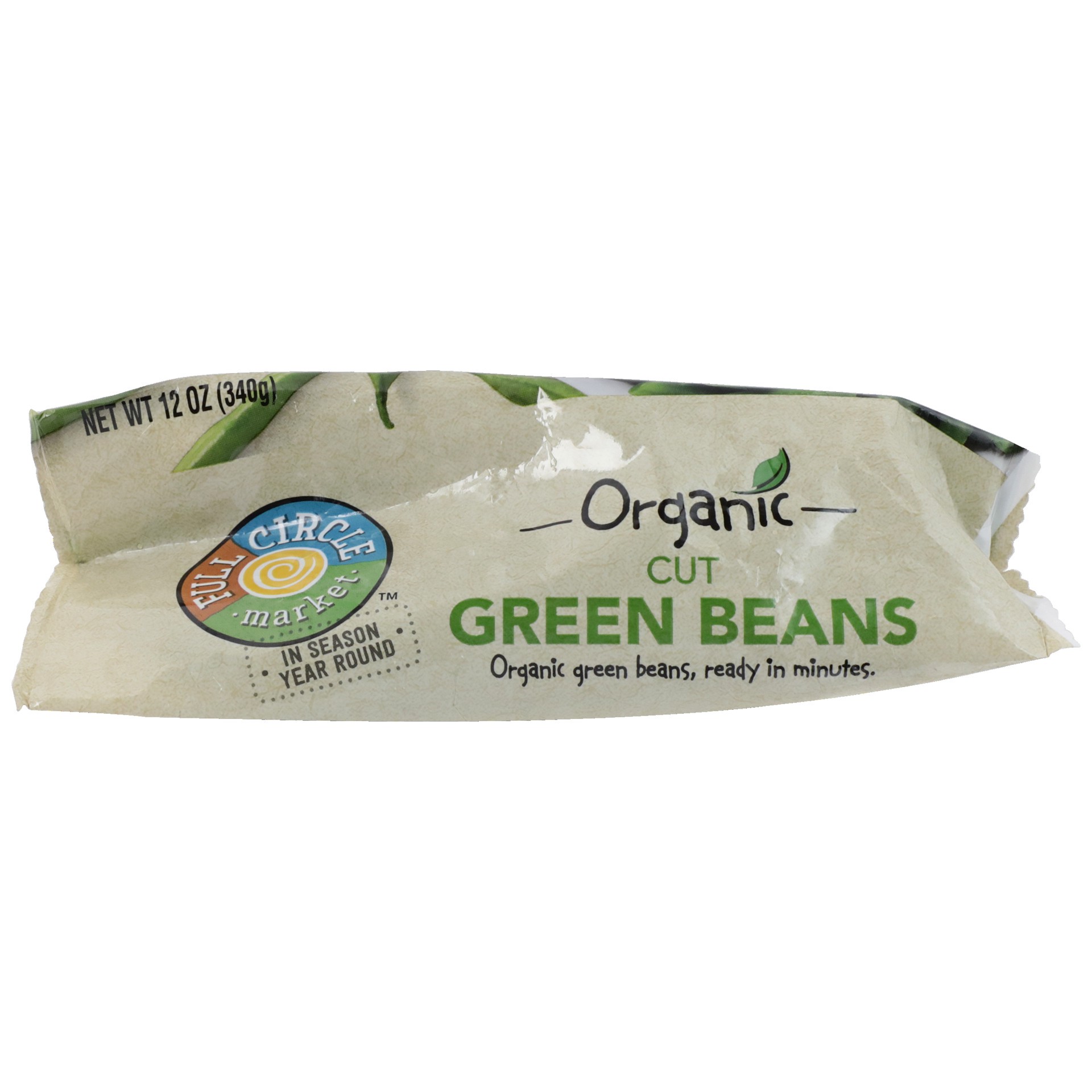 slide 2 of 6, Full Circle Market Organic Cut Green Beans 12 oz, 12 oz