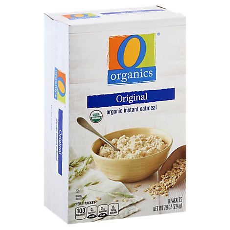 slide 1 of 1, O Organics Oatmeal Instant Original, 7.9 oz