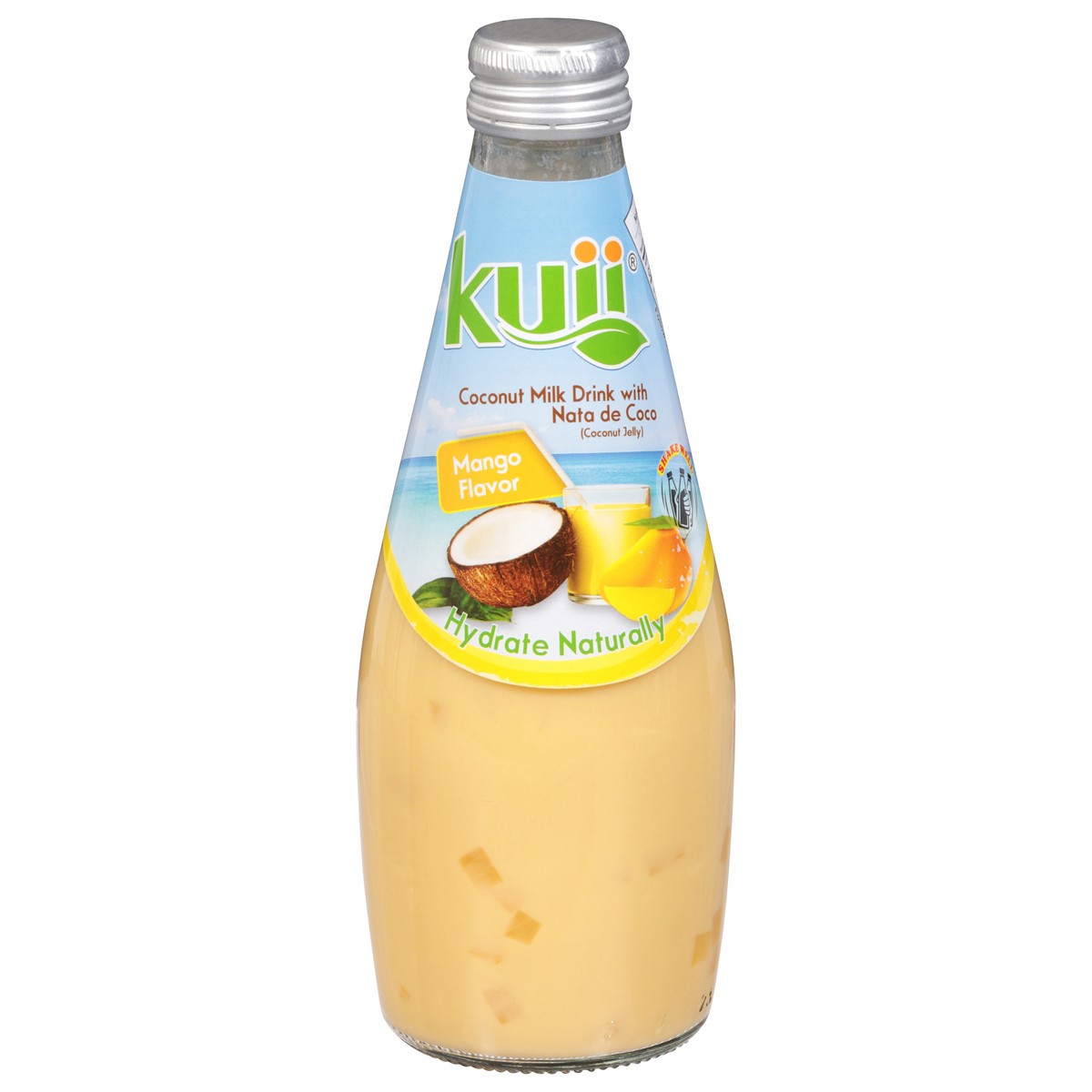 slide 1 of 9, Kuii Mango Flavor Coconut Milk Drink with Nata de Coco - 9.8 fl oz, 9.8 fl oz