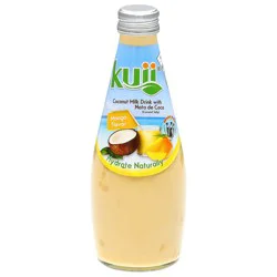 Kuii Mango Flavor Coconut Milk Drink with Nata de Coco - 9.8 fl oz
