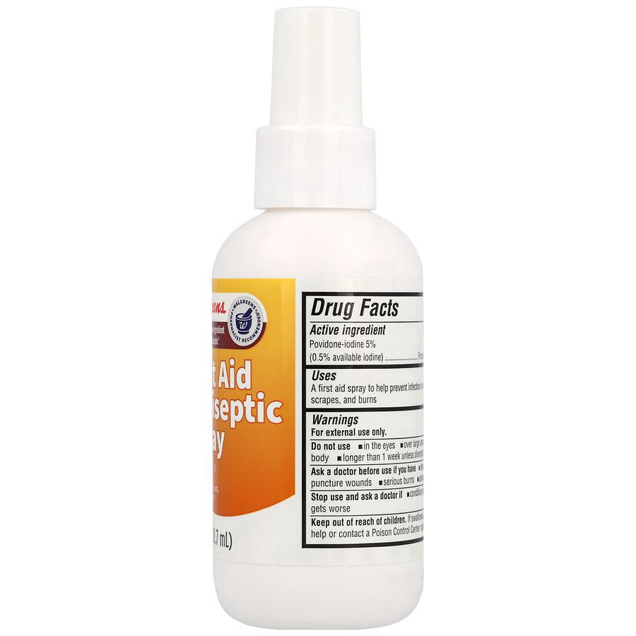 slide 5 of 5, Walgreens First Aid Antiseptic Spray, 3 fl oz