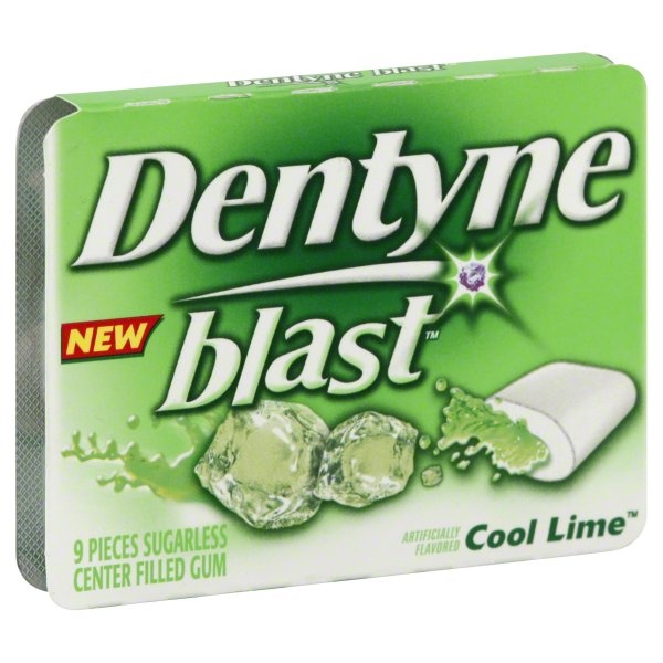 slide 1 of 1, Dentyne Blast Cool Lime, 1 ct