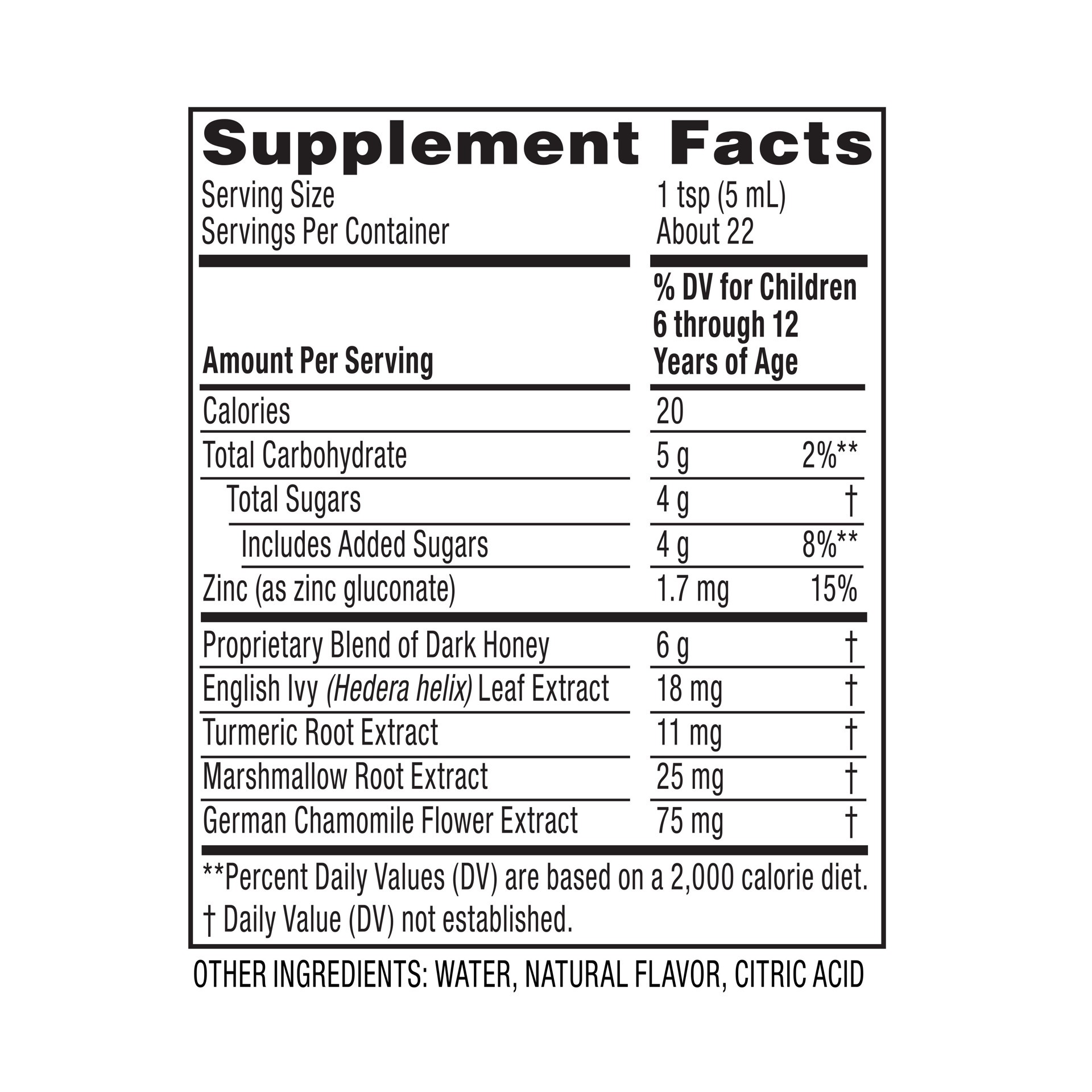 slide 4 of 5, Zarbee's Naturals Naturals Kids All-in-One Nighttime Cough, Age 6-12, Honey, Turmeric, B3,6,12 & Zinc, Grape, 4FL Oz, 4 fl oz