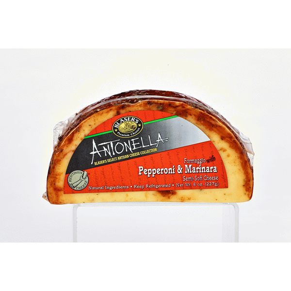 slide 1 of 1, Antonella Pepperoni & Marinara Half Moon Cheese, 8 oz