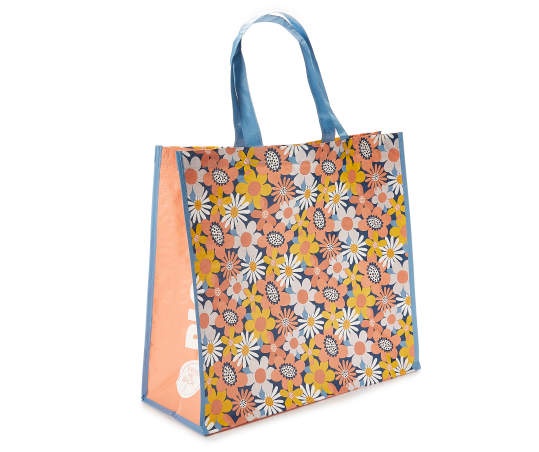 slide 1 of 1, Big Lots Ditsy Floral XL Reusable Tote, 1 ct