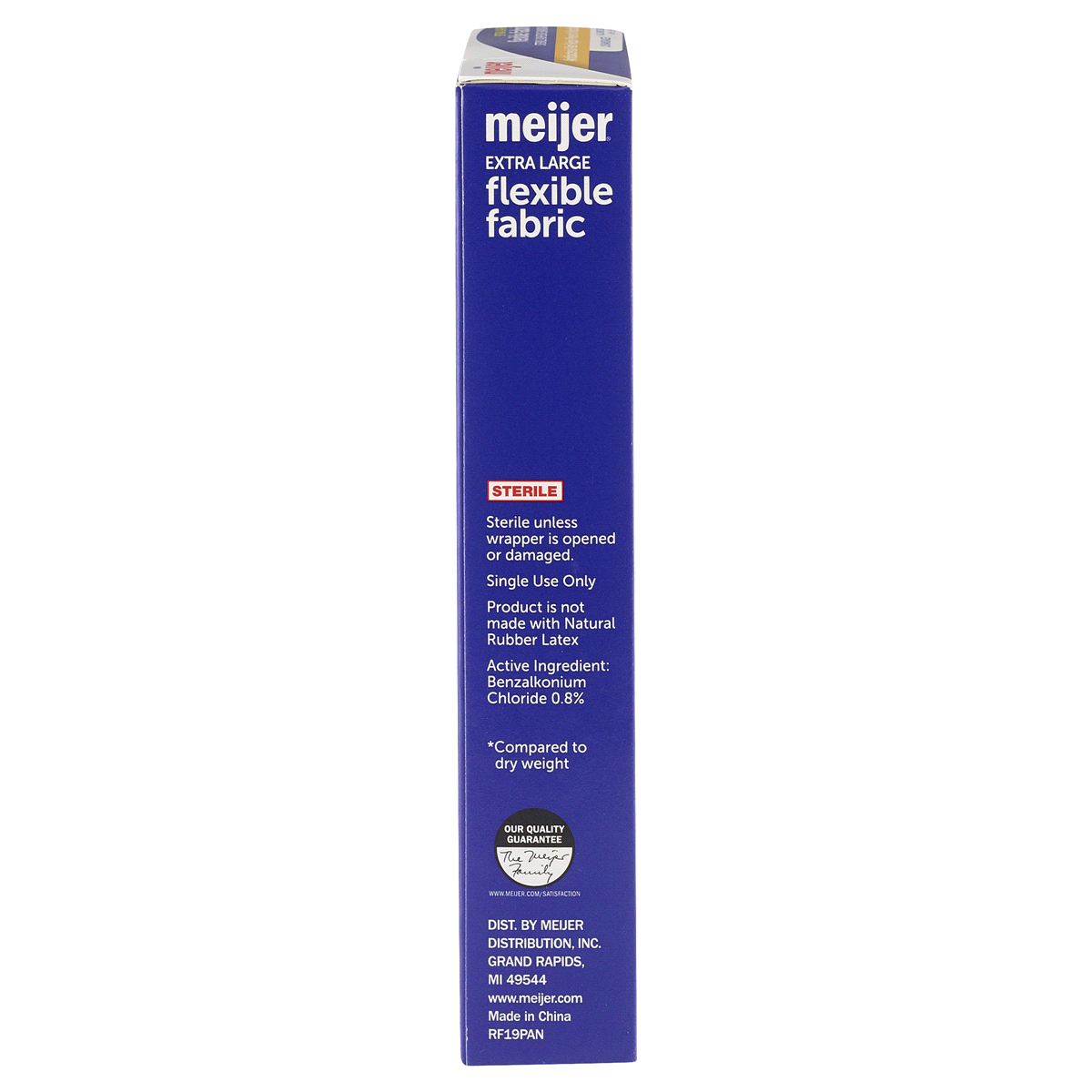 slide 5 of 9, Meijer Flexible Fabric Adhesive Bandages, Antibacterial, XL, 10 ct