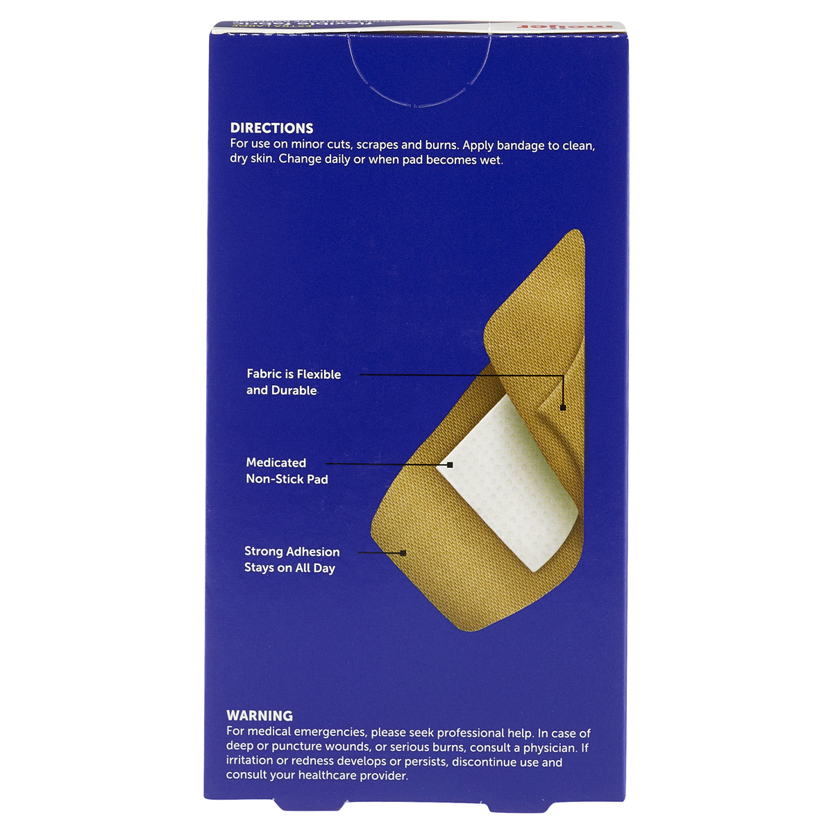 slide 9 of 9, Meijer Flexible Fabric Adhesive Bandages, Antibacterial, XL, 10 ct