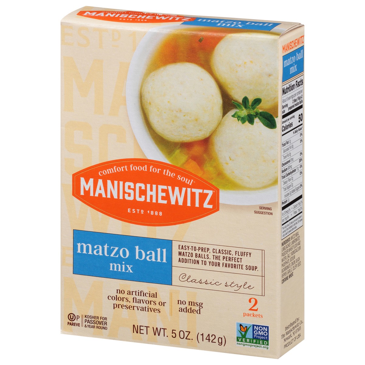 slide 8 of 9, Manischewitz Classic Style Matzo Ball Mix, 5 oz