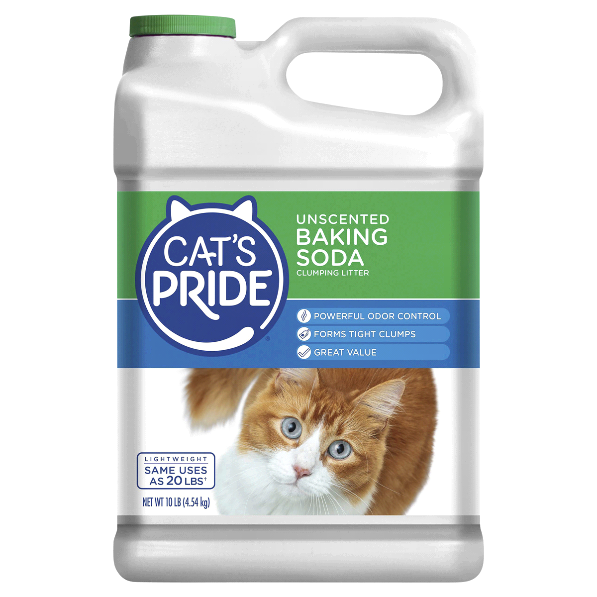 slide 1 of 7, Cat's Pride Baking Soda Advanced Odor Control Unscented Multi-Cat Clumping Litter, 10 lb