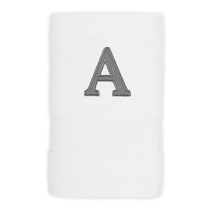 slide 1 of 1, Avanti Monogram Block Letter A'' Hand Towel'', 1 ct