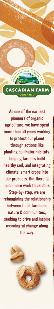 slide 8 of 14, Cascadian Farm Organic Cinnamon Oat Clusters Cereal, Made with Whole Grain, Non-GMO, 15 oz, 15 oz