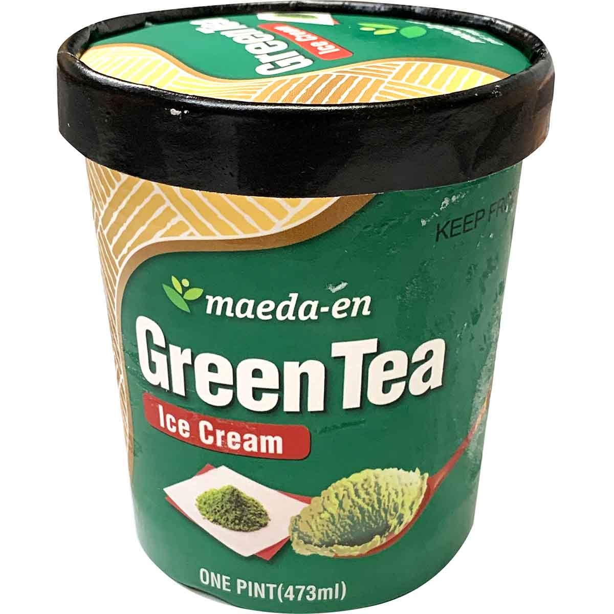slide 1 of 1, maeda-en Green Tea Ice Cream, 16 oz