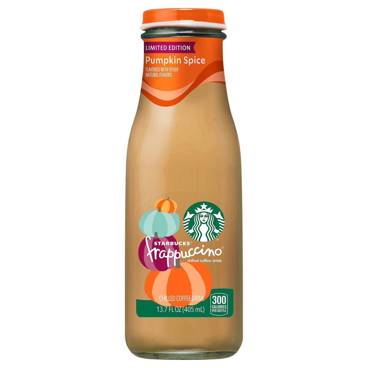 slide 1 of 7, Starbucks Frappuccino Chilled Coffee Drink Pumpkin Spice - 13.70 fl oz, 13.70 fl oz