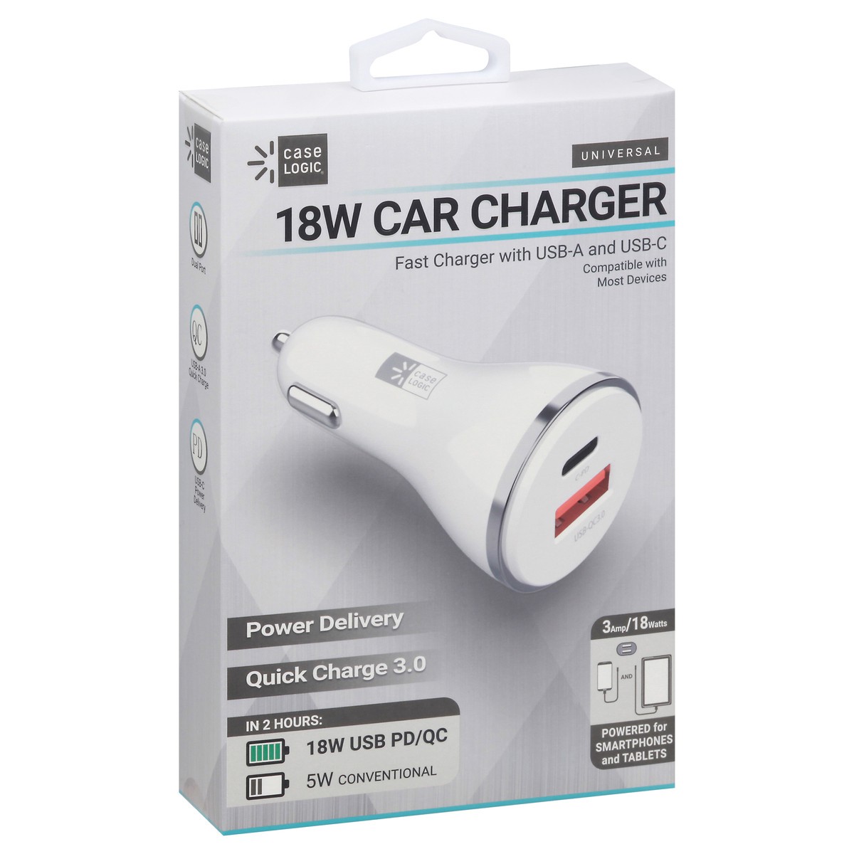 slide 2 of 9, Case Logic 18 Watts Universal Car Charger 1 ea, 1 ct